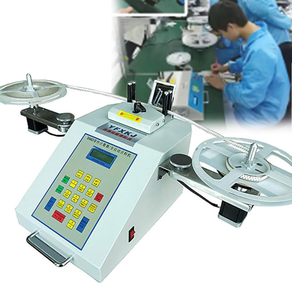 Chuozi One Color Automatic Smt/Smd Component Counting Machine With Leak Detection And Lcd Display - Counts 99999 Pcs For Inventory Management