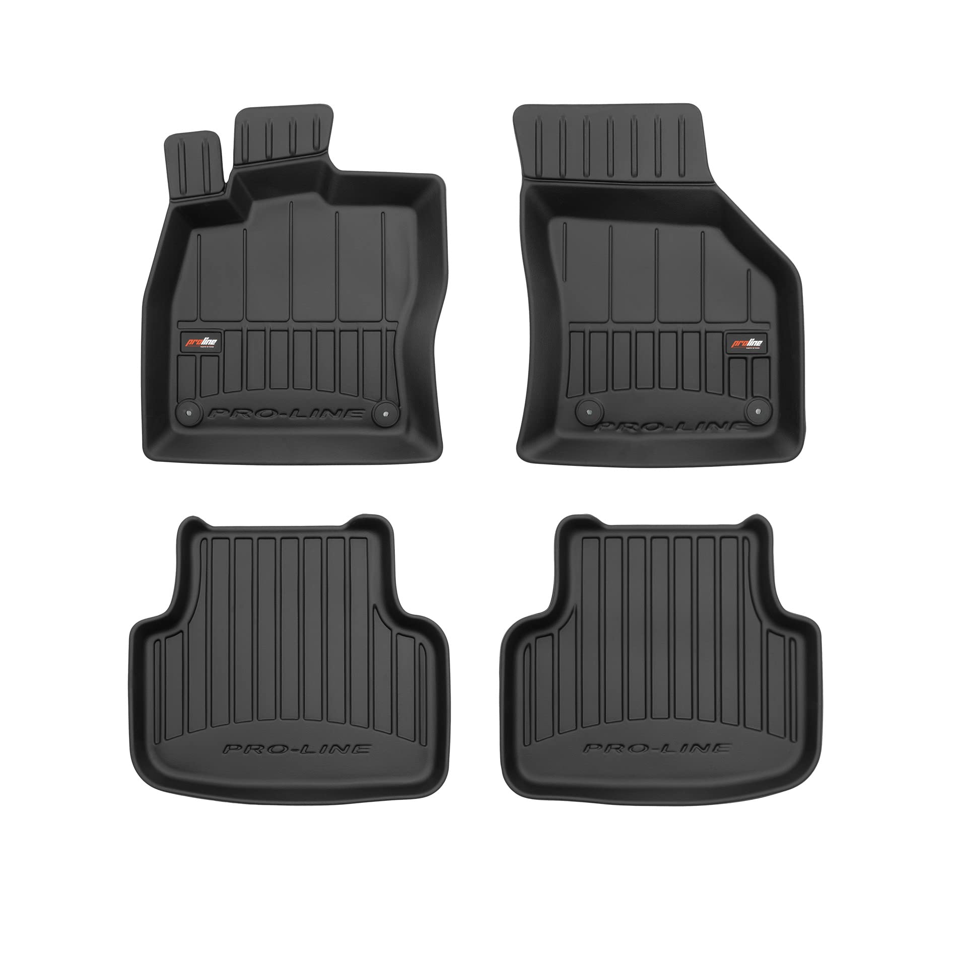 FROGUM ProLine 3D Esclusivi Tappetini auto in gomma su misura per Skoda Octavia IV dal 2019/Octavia III 12-2020 I I bordi più alti