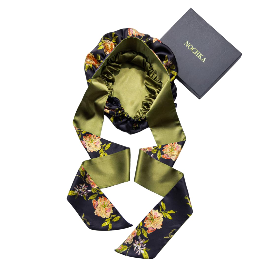 Amazon.com: Wild Rose 100% Pure Silk Hair Bonnet Luxurious  display picture 1