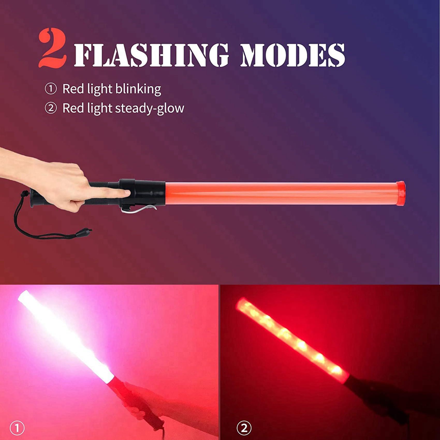 Paquet de 16 de Signalisation à LED de SéCurité RoutièRe de 21 Pouces pour Les Guides de Stationnement