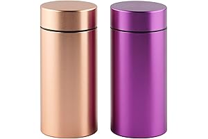 OZCHIN Aluminum 80ml Airtight Smell Proof Container for Cannabis and Smoking Accessories