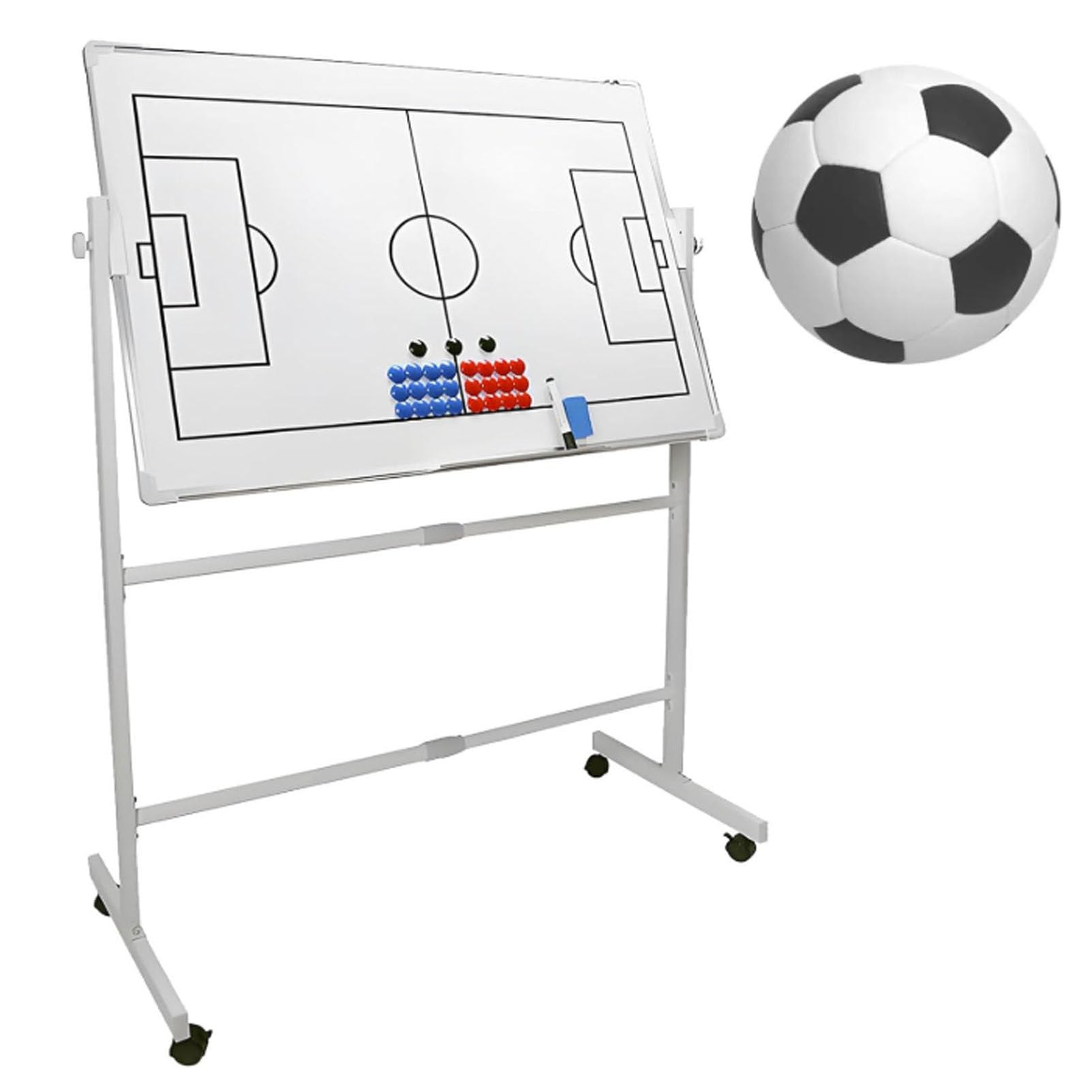 Dwustronna, magnetyczna tablica taktyczna dla trenerów piłki nożnej 60*90cm