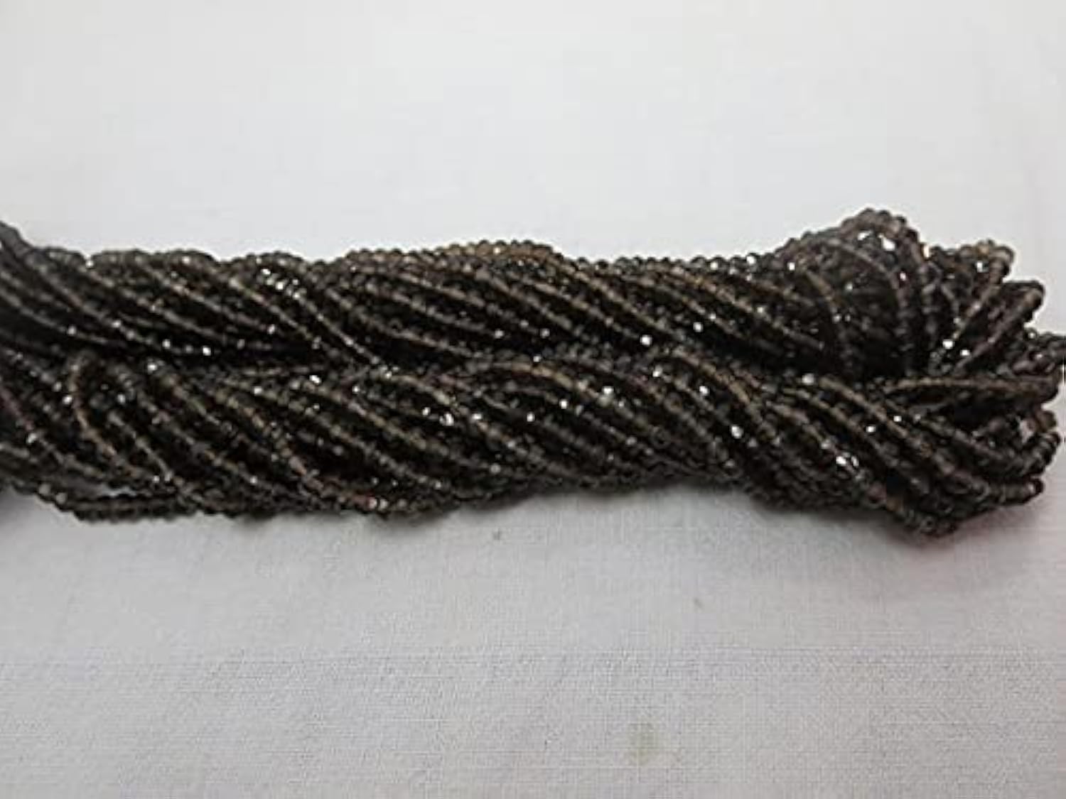 Quartz fumé perles rondelles facettées pour vos ateliers de bijoux