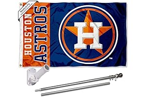 WinCraft Houston Astros Flag Pole and Bracket Set for Unparalleled Astros Fan Expression