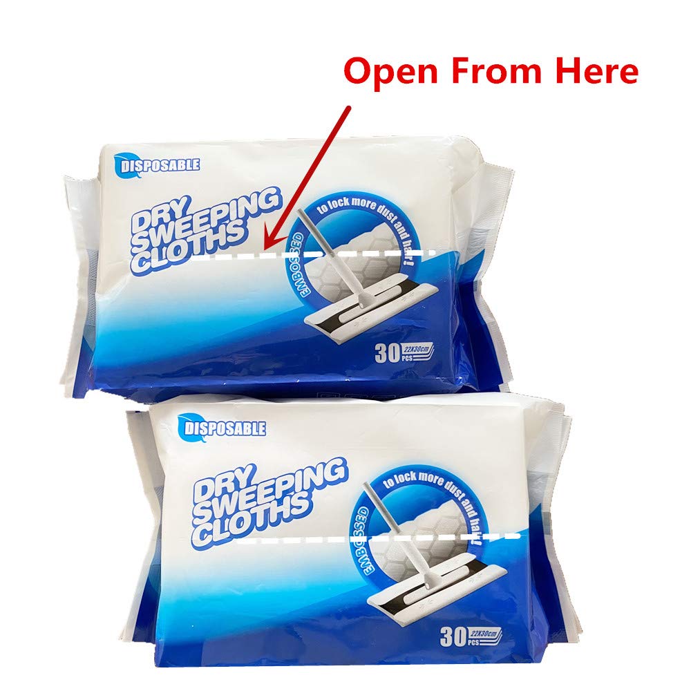 JEBBLAS Dry Sweeping Cloths,Dry Floor Wipes,Disposable Floor Cloths
