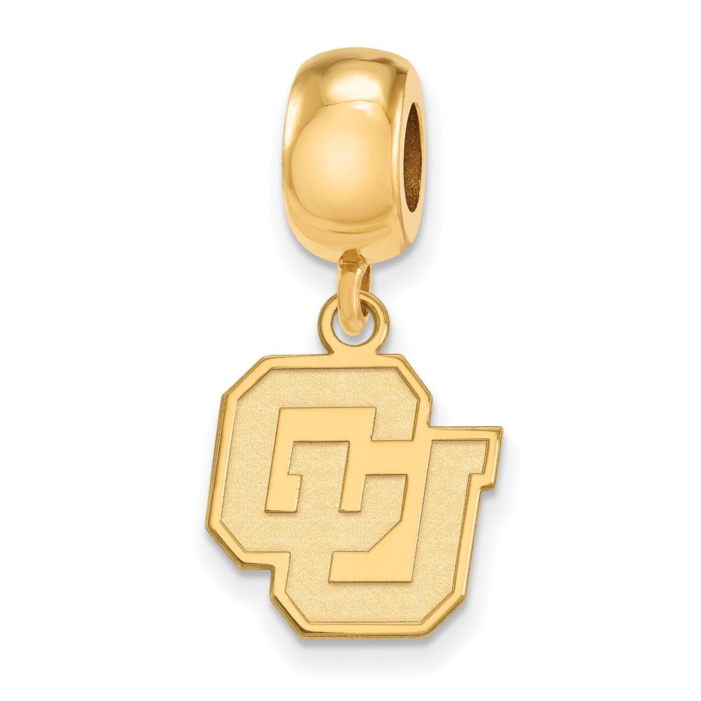 Colorado Bead Charm Small (1/2 Inch) Dangle (Gold Plated)