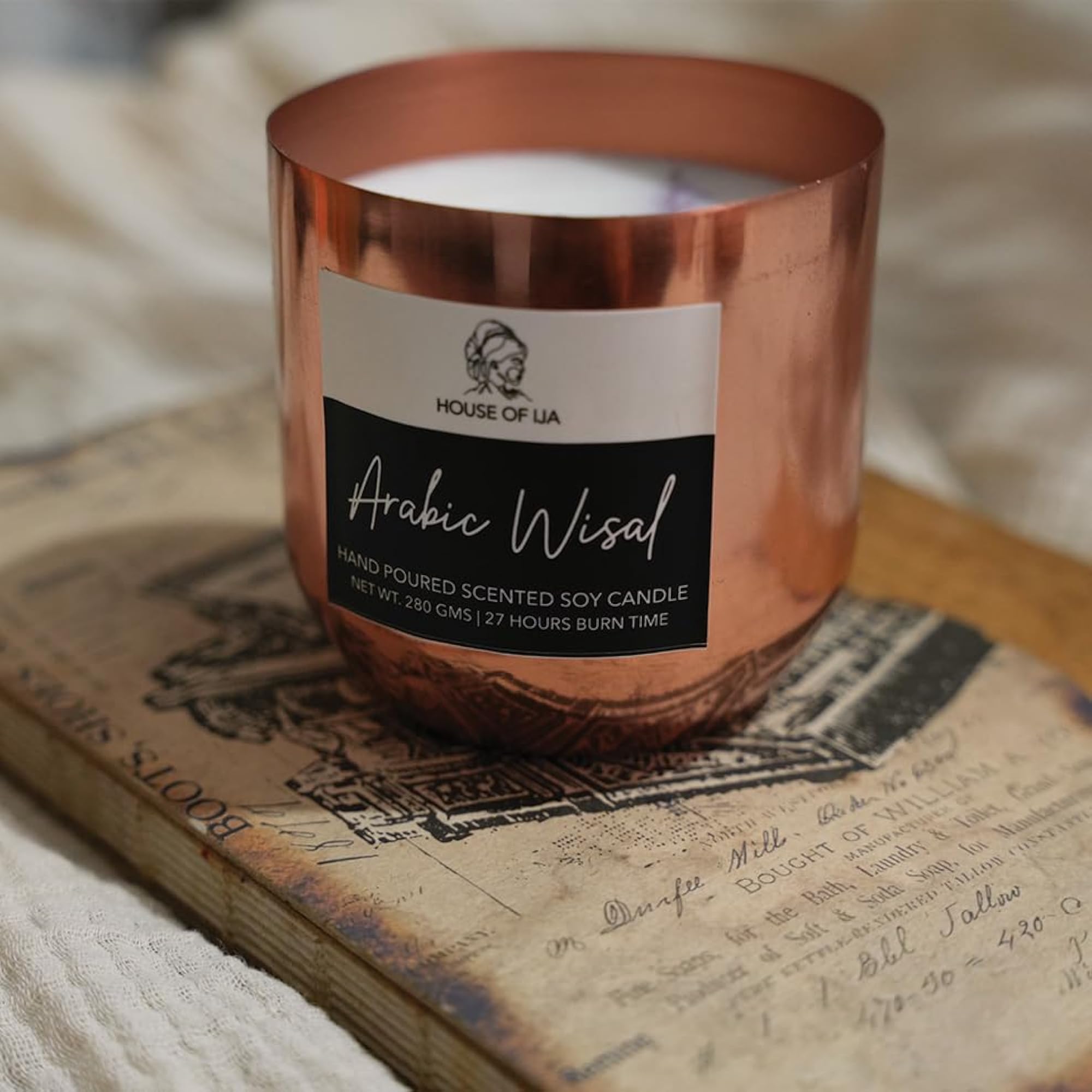 Eco Friendly Arabic WISAL Scented Candle, Gift for Birthday