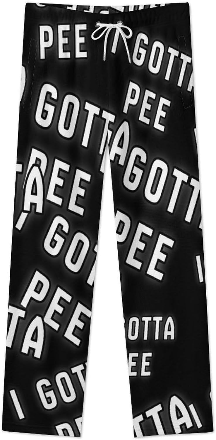 I Gotta Pee Pajama Pants Women Flannel Lounge Sleep Bottoms PJ Sleepwear