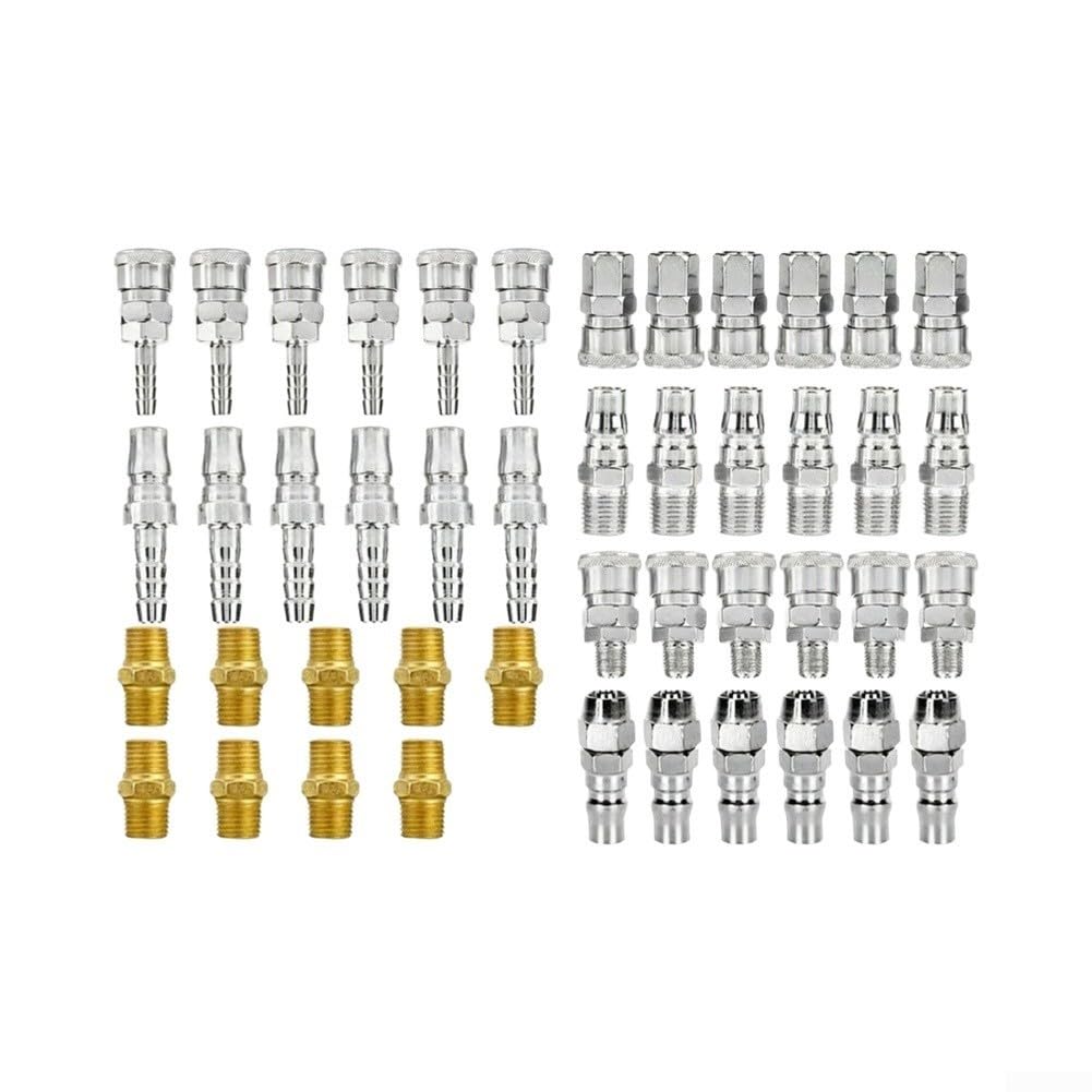 Set 45 Raccordi Rapidi Pneumatici Acciaio Set 45 Raccordi Rapidi
