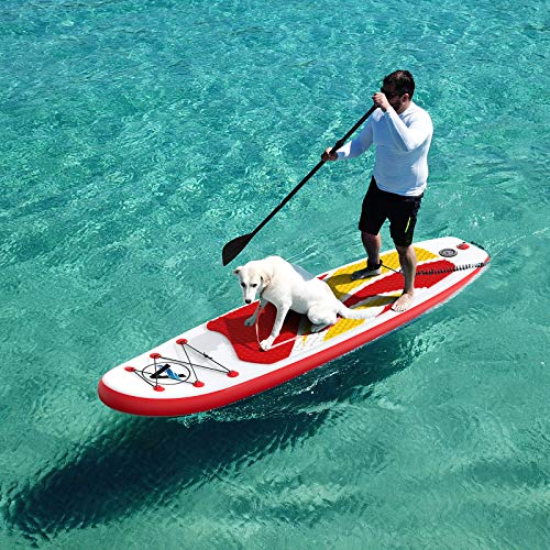 awesafe Aufblasbares SUP Board 305×80×15cm, Rot - 5