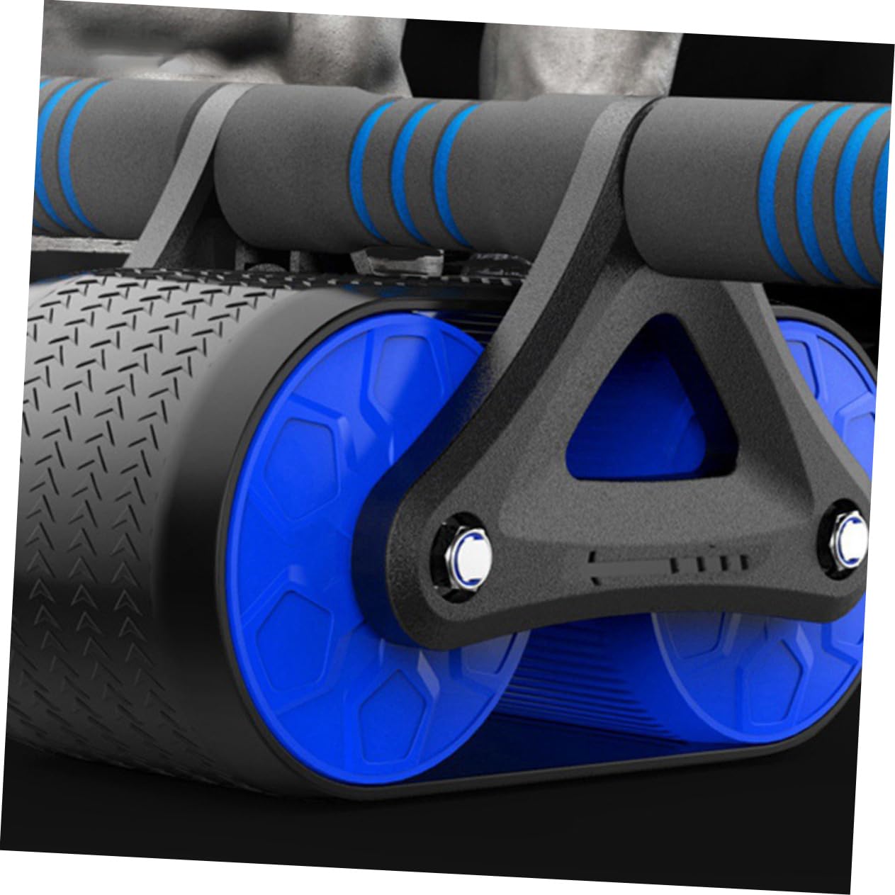 Abaodam Ruota Addominali Fitness Spessa in Abs con Manici in Gomma Antiscivolo Roller Addominali Silenzioso per Allenamento Core e Ruota Addominale Stabile per Tonificazione e Perdita