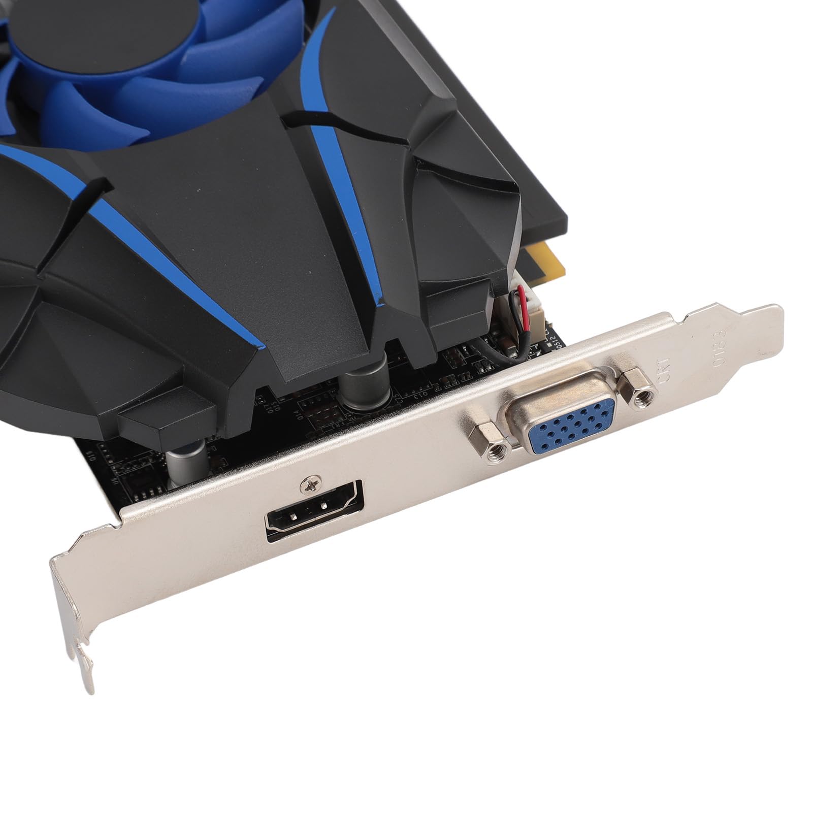 Denash Karta Graficzna GT1030 2GD5, 2 GB GDDR5 64-bitowy PCI Express 2.0 16X HD Multimedialna Karta Graficzna VGA do Gier z Wentylatorem Chłodzącym, do Komputerów Stacjonarnych Filmy