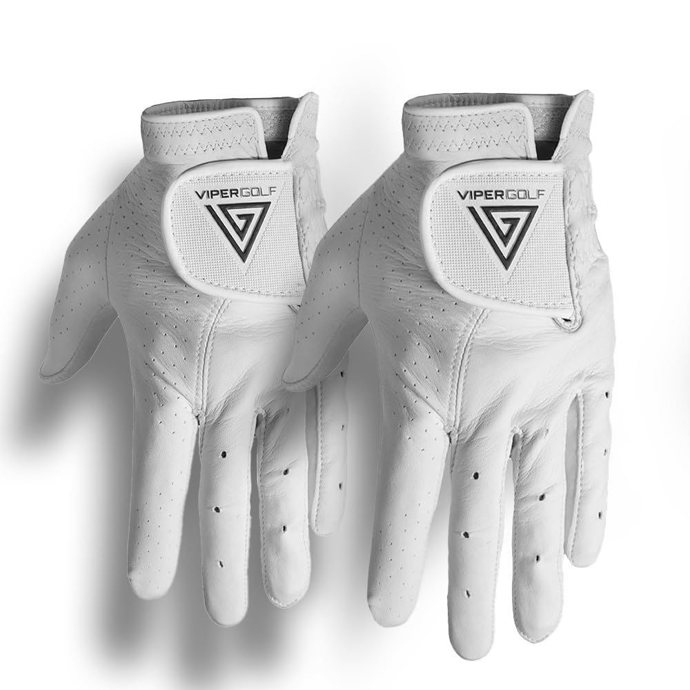 VIPERGOLF Men’s Tour Pro Cabretta Leather Golf Glove - Left Hand | 100% Made in India (Pack of 2) (Medium) (B0D9QB6462) Amazon Price History, Amazon Price Tracker