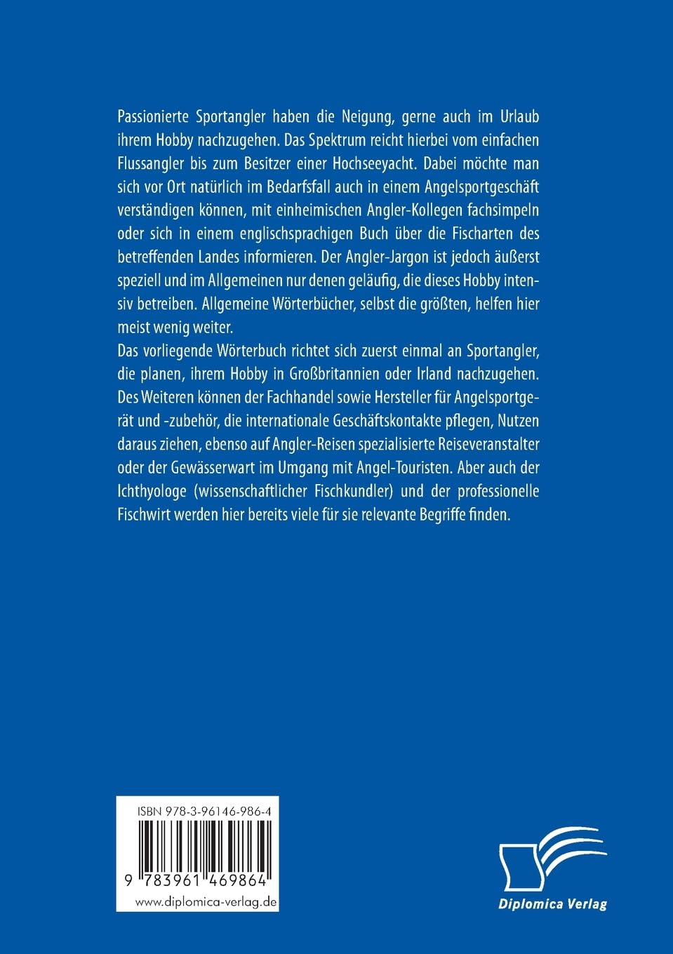 Wörterbuch Sportfischerei für Großbritannien und Irland. Englisch – Deutsch / Deutsch – Englisch