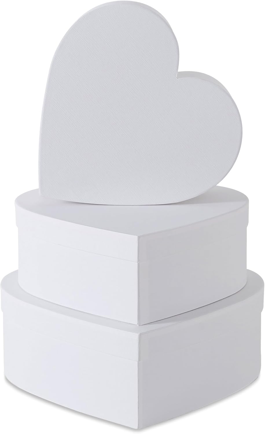 Soul & Lane Red Heart Shaped Gift Boxes with Lids: Set of 3 Cardboard Heart Shaped Boxes for Flowers, Chocolates, and Presents, Large Gift Box for Flower Arrangements and Valentine’s Day Gifts