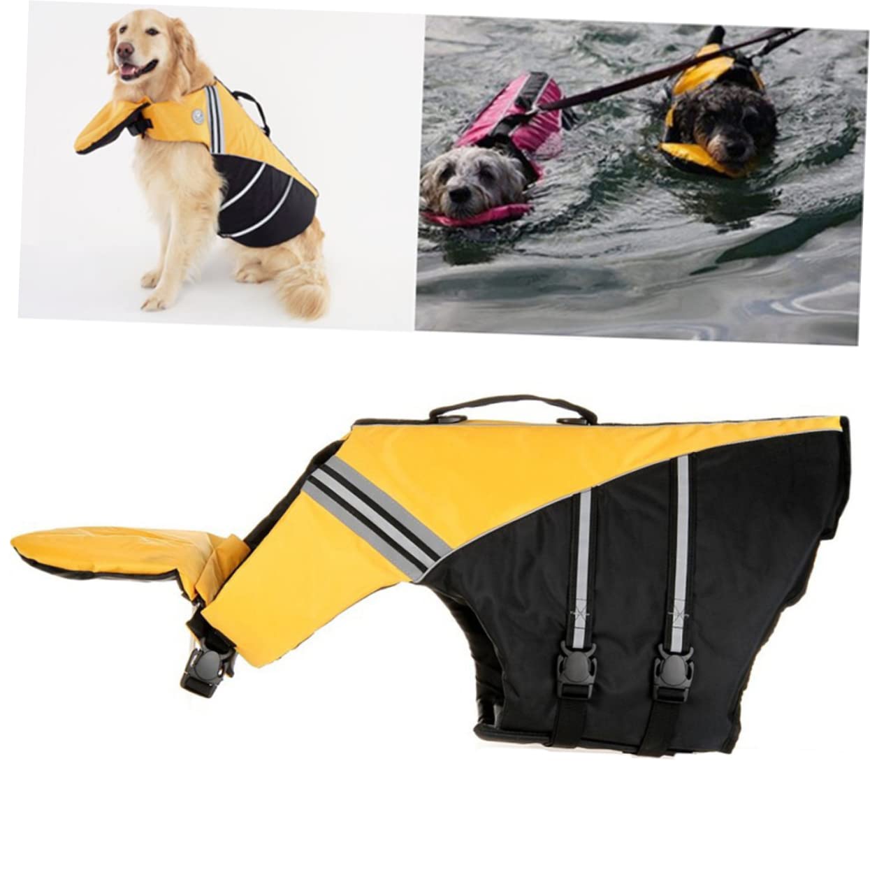 HANABASS Breathable Material Dog Size Xs Floatation Vest for Puppies Safety for Beach Activities