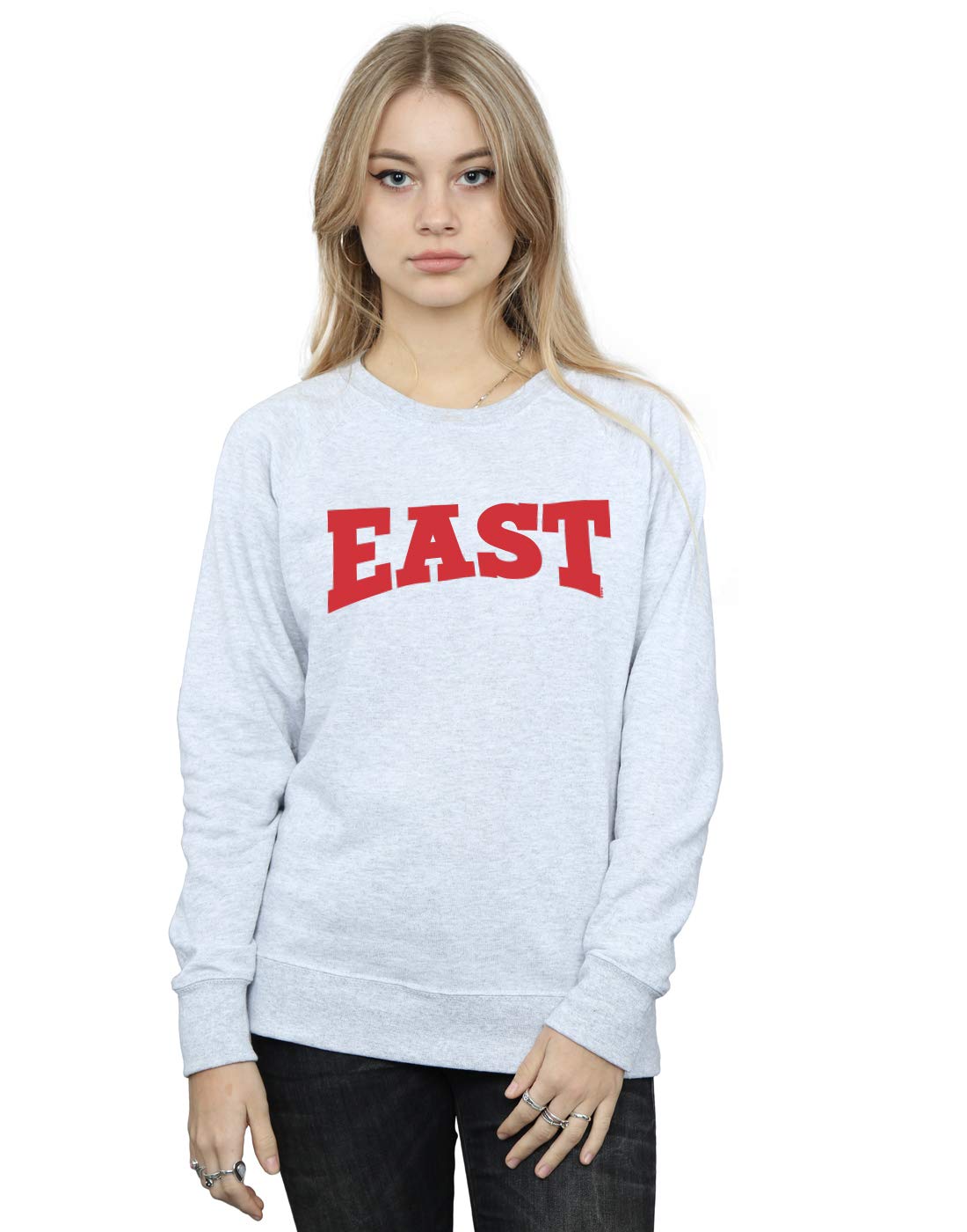 Disney Women's High School Musical The Musical East High Sweatshirt Sport Grey Large