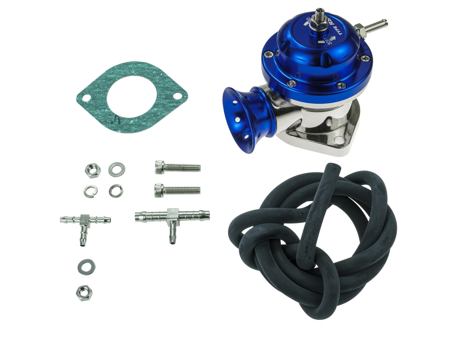 Blow off BOV Pop off zawór typ Greddy RS style niebieski