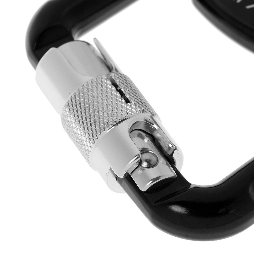 Sharplace (2 Packung D Karabiner Clip, D-Ring Haken Gleitschirm Fallschirm Karabinerhaken