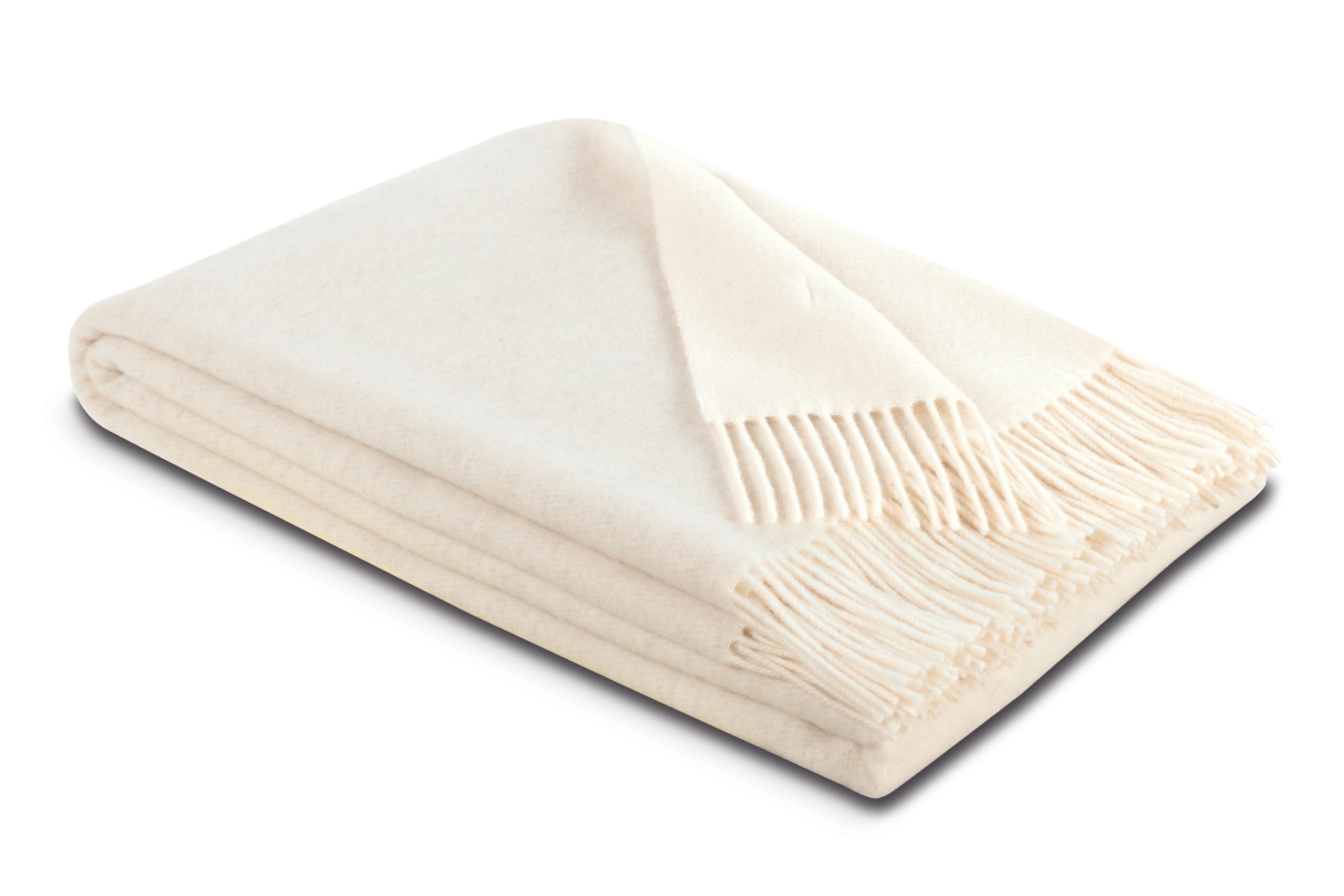 biederlack Kaschmirplaid Uni 150 x 200 cm Marmor - Stone