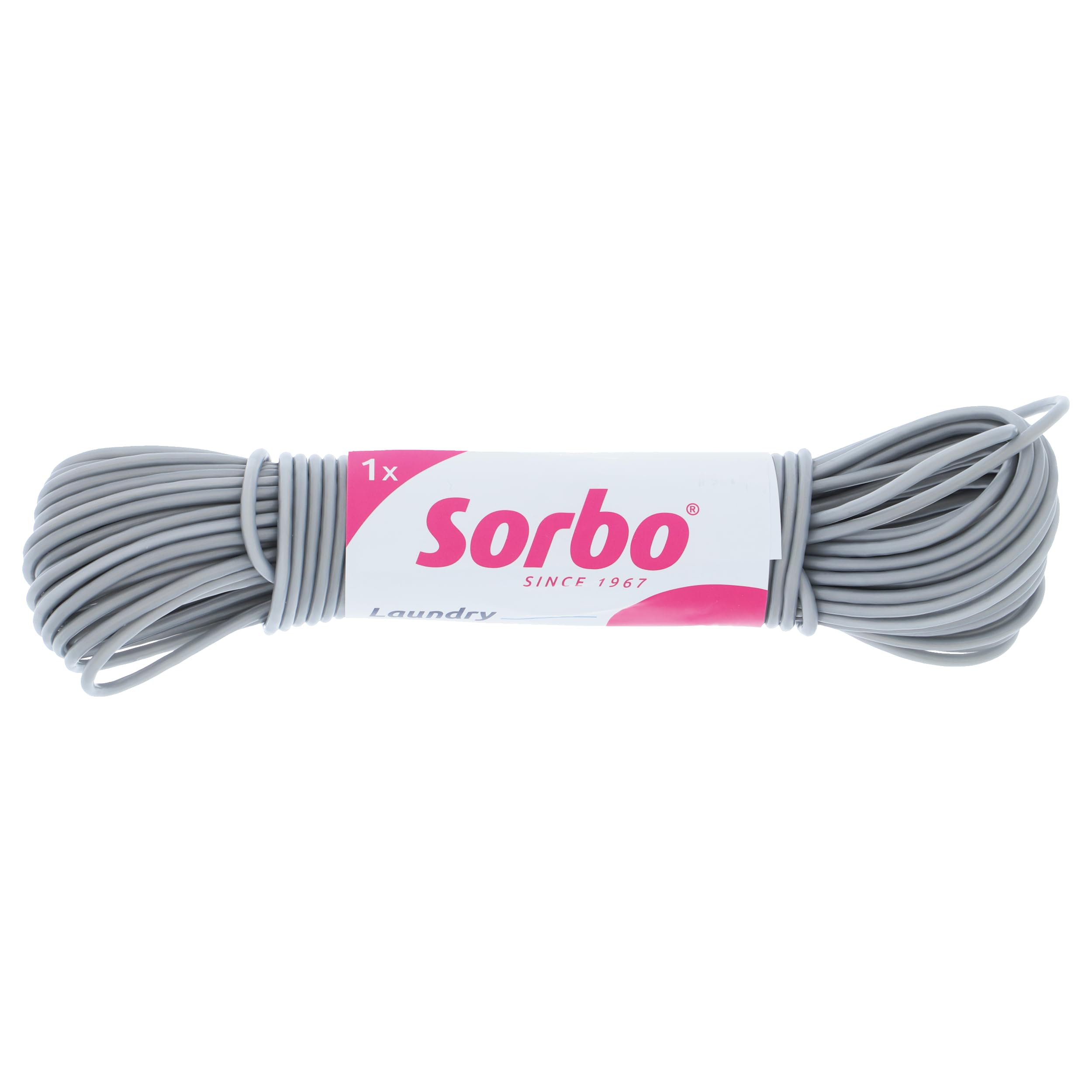 Sorbo Steel Core Clothes Line, 20 metre length washing line, heavy duty core with a flexible costing for non-Slip ease of use, Easy to use with either rotary or traditional washing lines