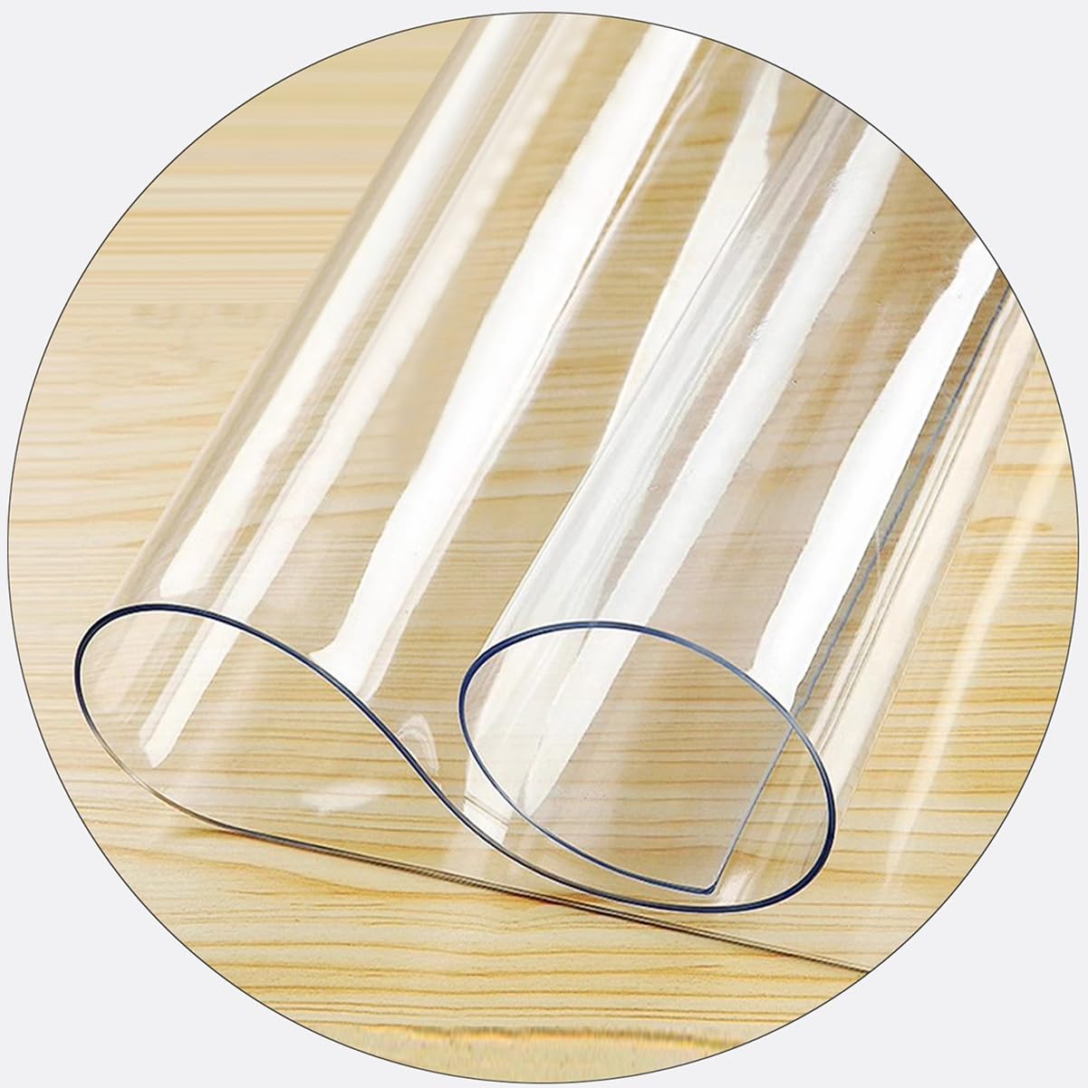 PVC-Stuhlmatte, 140 x 170 cm, kratzfester Bodenschutz für harte Böden, ideal für Büro und Zuhause, Mehrzweck-Schreibtischmatte, rutschfestes Design