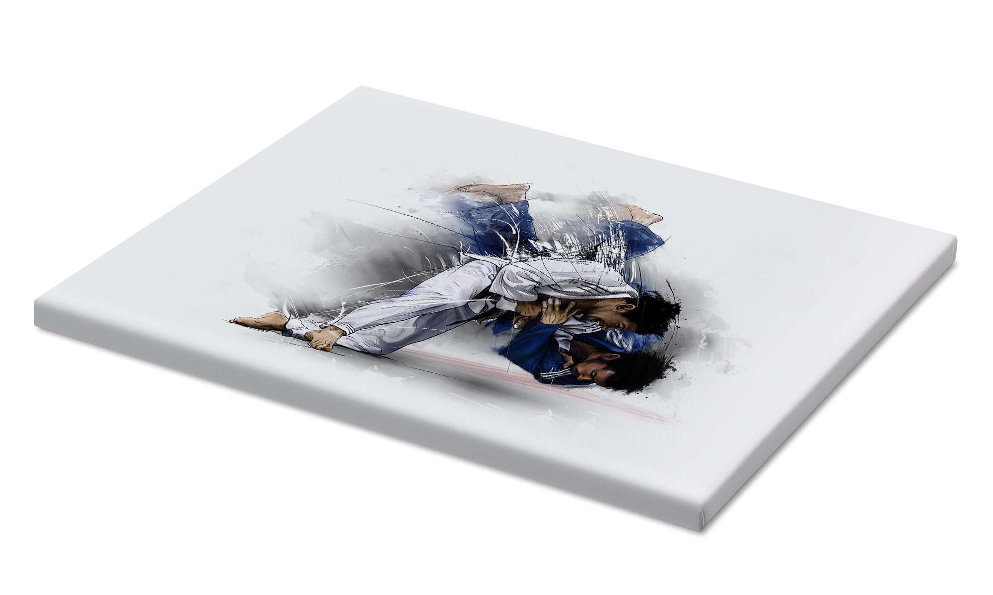 Posterlounge Judo Stampa su tela | 80 x 60 cm di Tompico Quadri Decorazione per pareti