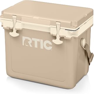 RTIC Ultra-Light 22 Qt Hard Cooler: 30% Lighter, 6-Day Ice Retention, Portable for Camping, Beach, Fishing, BBQ - 4.5 Stars