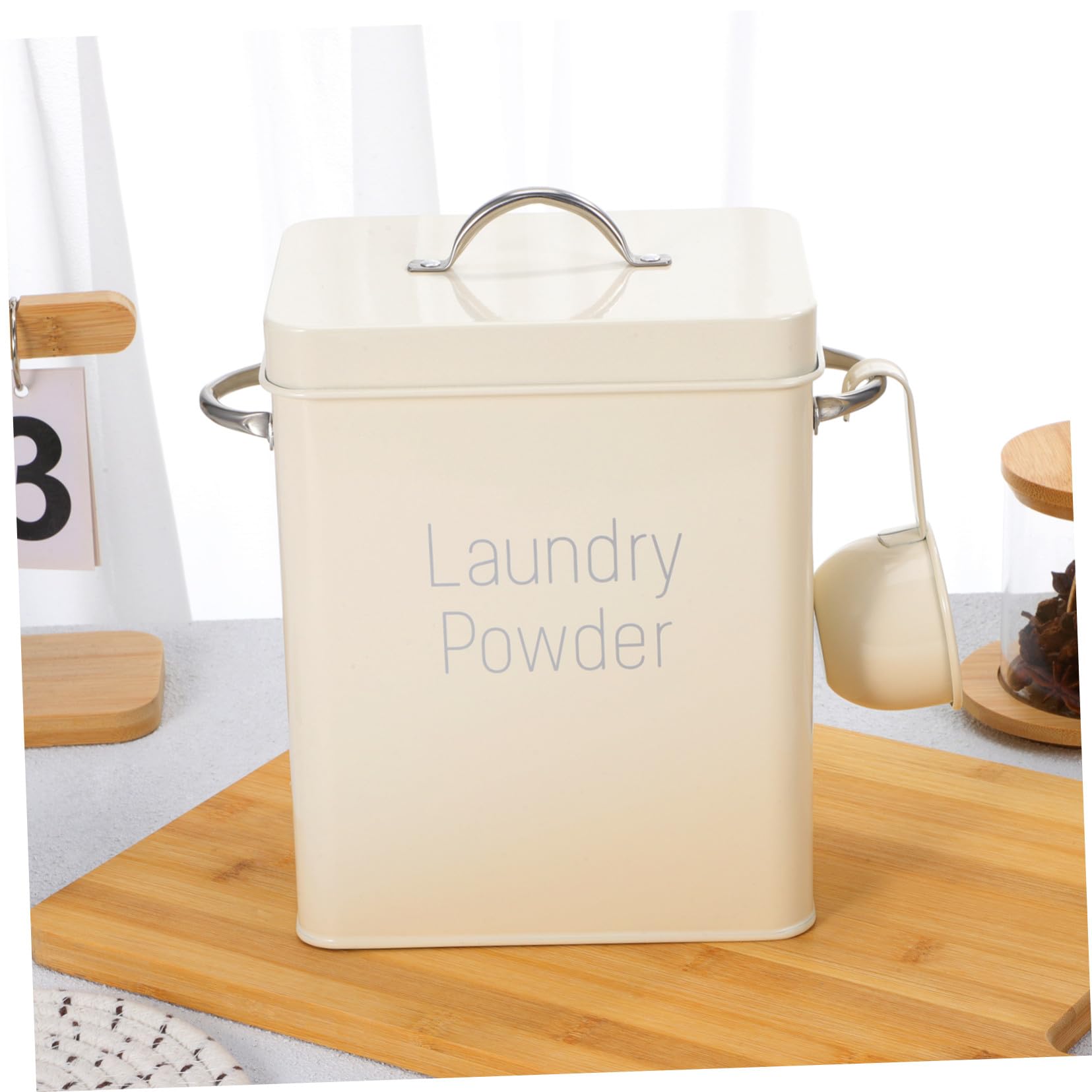 ULTECHNOVO 1 Juego De Lata De Almacenamiento De Metal A Prueba De Humedad Recipiente Para Ropa Contenedor De Alimentos Lata De Almacenamiento Para Ropa Contenedor De De