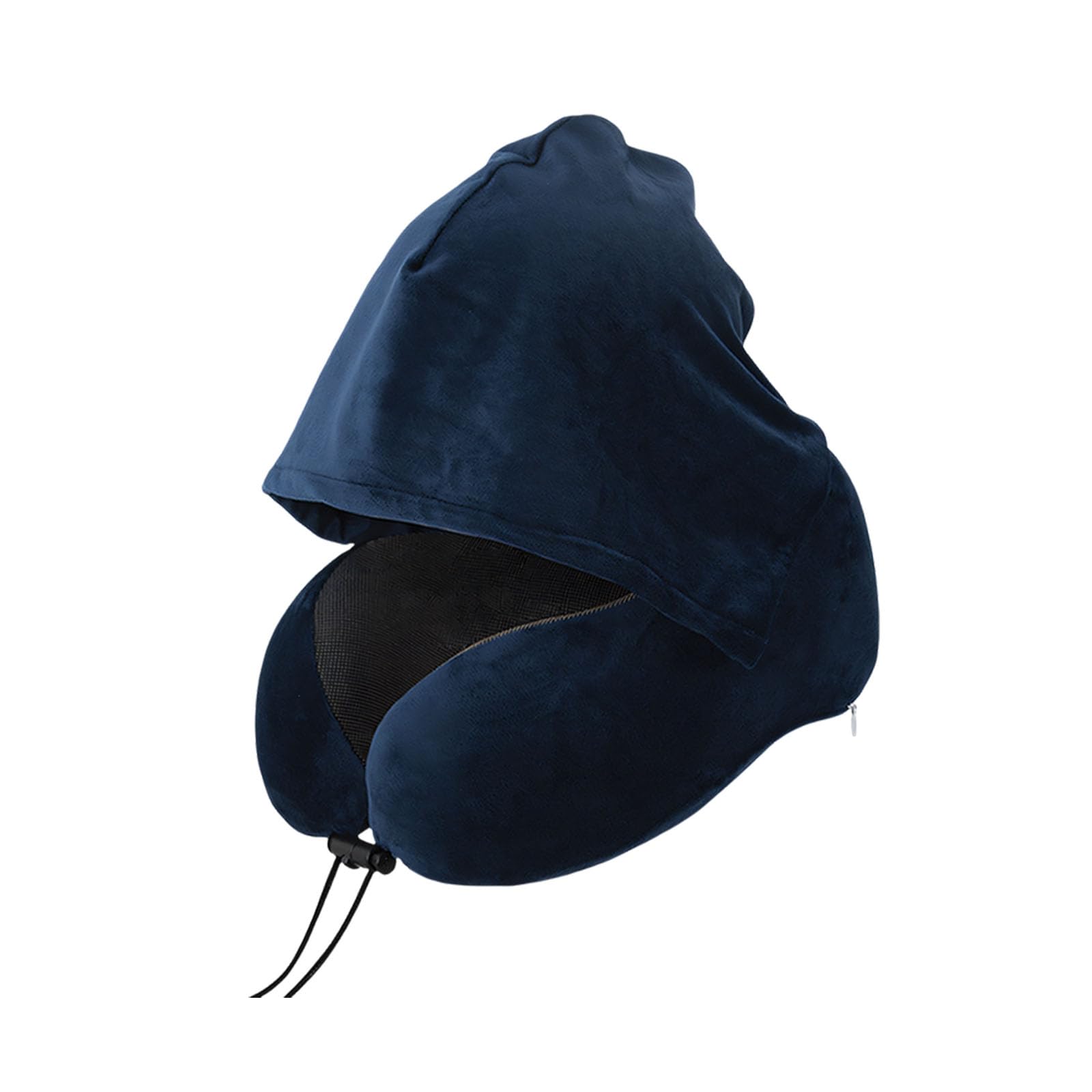 Msioytog Memory Foam Attached Travel Cushion with Airy Ice Silk Case for Relaxing At Work Compact Roll Neck Pillow