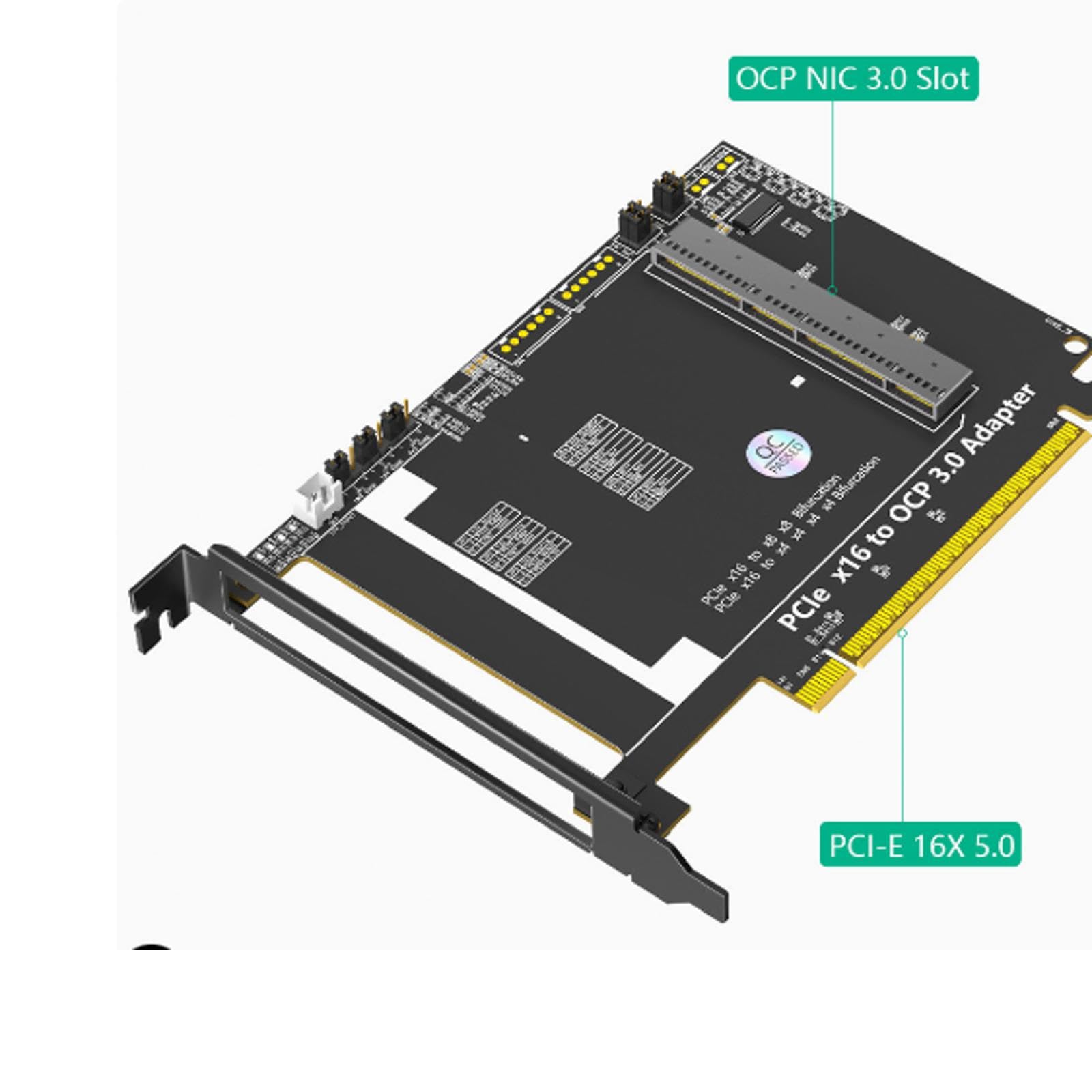 Server PCIe5.0 a 4C+Convertitori Scheda per 400G 800G Aggiornamenti di rete Non perdita di larghezza di banda