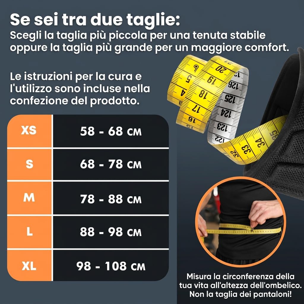 Cintura Palestra Powerlifting 16,5 cm – Cintura Sollevamento Pesi con Supporto Lombare per Squat, Deadlift, Bodybuilding e Fitness