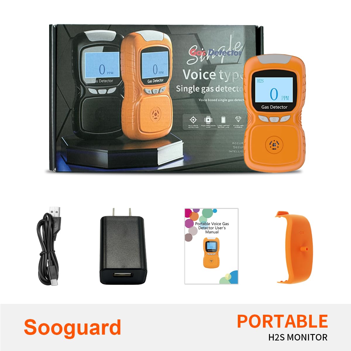 H2S Gas Detector - Portable Hydrogen Sulfide Monitor -7