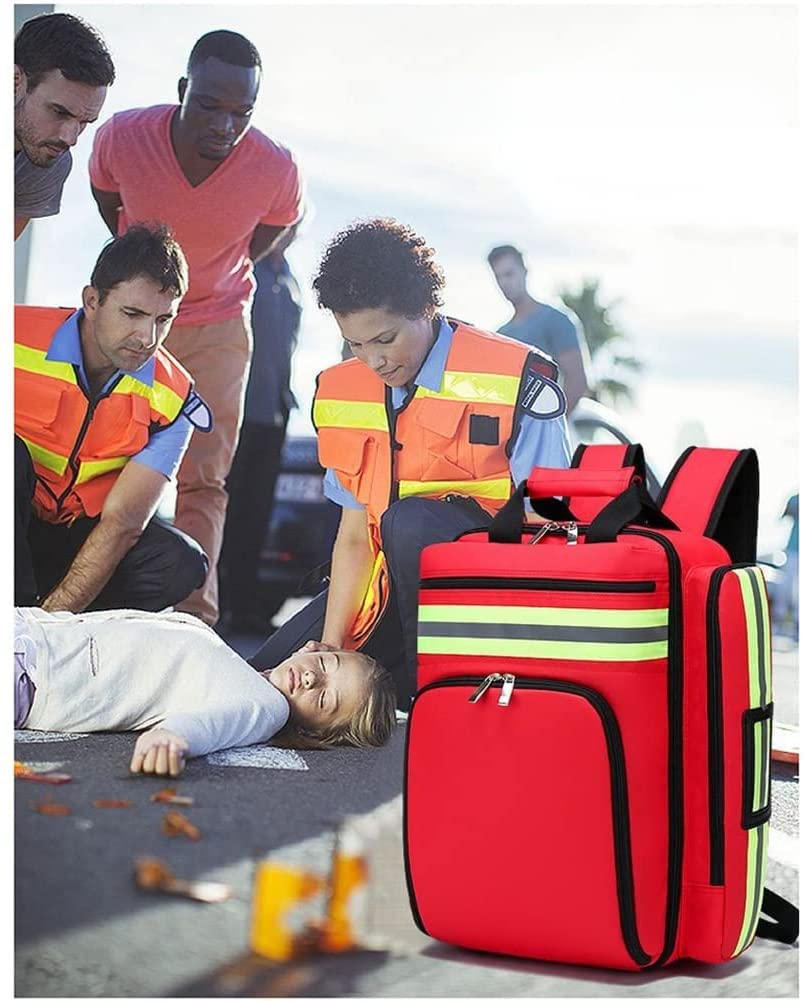 Kit de Primeros Auxilios Portátil, bolsa de emergencia para traumatismos, mochila de emergencia para prevención de inundaciones y estuche de almacenamiento de suministros médicos de emergencia