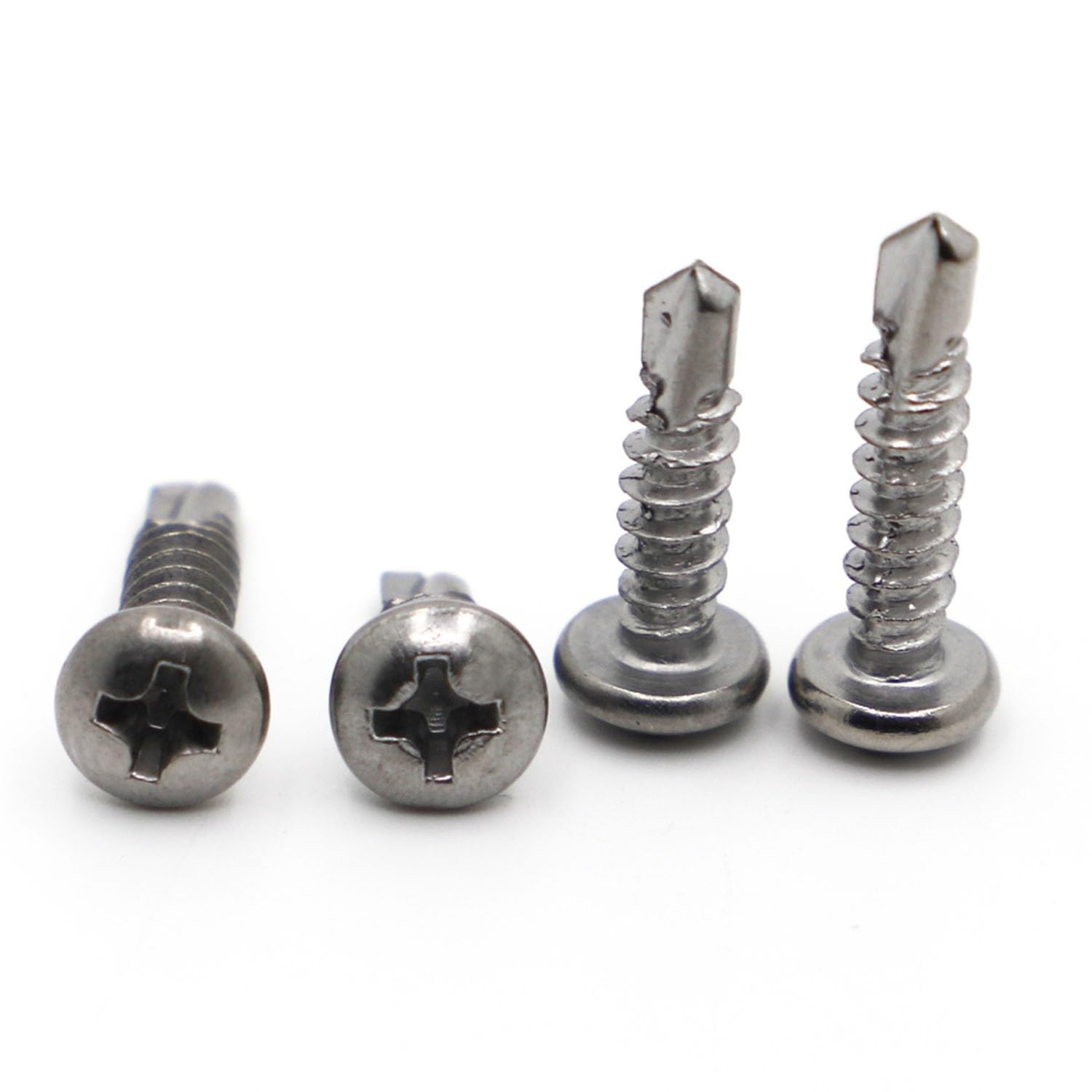 Tornillo autorroscante M4.2 M4.8 13-70 mm 410 de acero inoxidable Phillips de cabeza plana perforante (20 piezas) cubierta de tornillo (60 mm, M4.8 20 piezas)