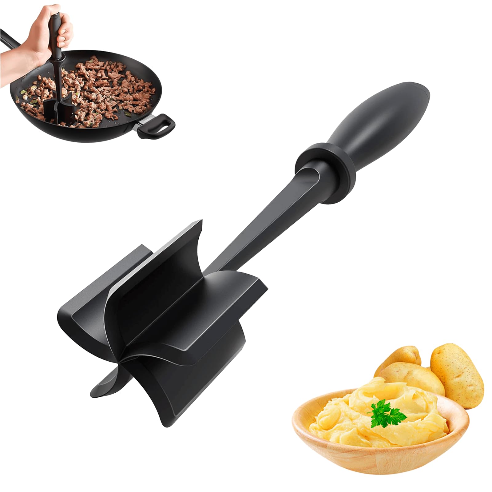 Meat Masher, Meat Chopper, Mince Masher, Potato Masher - Image 3