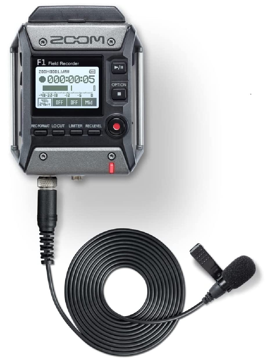 Zoom - F1-LP - Enregistreur de Terrain 2 Pistes + Microphone Lavalier