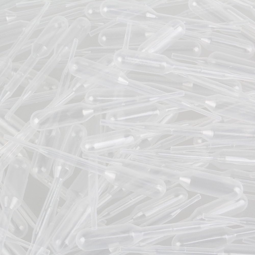 Premium Essential Supply - Plastic Transfer Pipettes 3ml, Gradulated, Pack of 1000