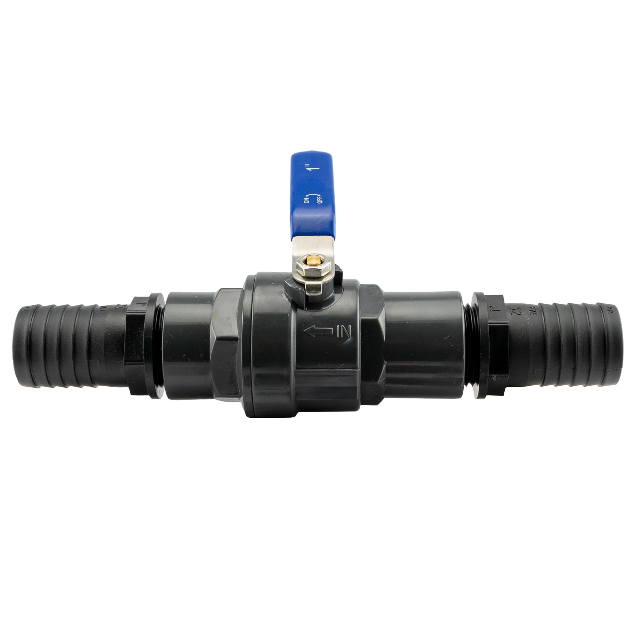 Adjustable Flow Control Valve for Pond Water Pumps, Filters & Fountains – Compatible with 32mm Corrugated Pipe for Efficient Water Flow Management (50mm)