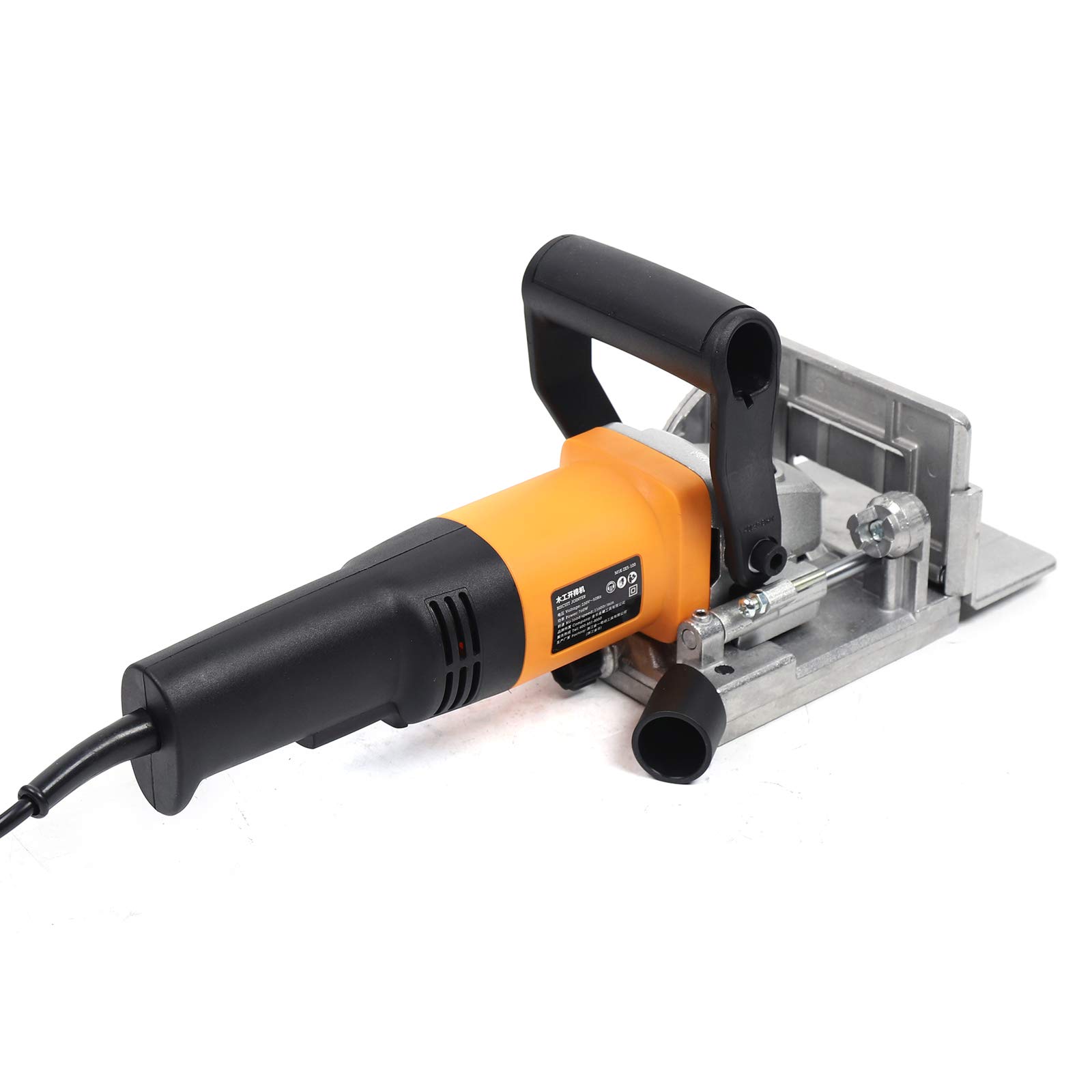 Macchina multifunzione per tenoning, fresa a tasselli, 760 W, kit joiner per piastre in legno, angolo regolabile a 90°, macchina per la lavorazione del legno, joiner elettrico per biscotti in legno