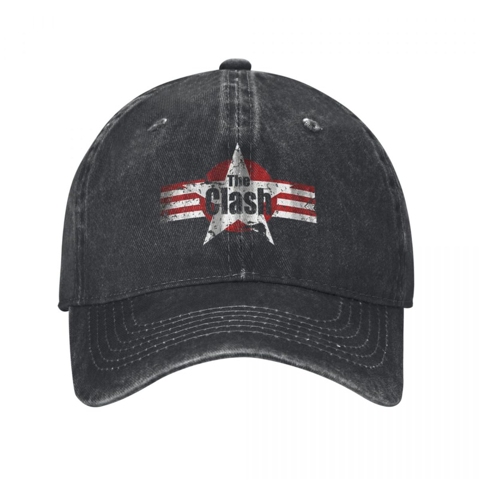 OAAJKOAM The Star Flag Clash Baseball Cap Classic Distressed Denim Snapback Hat Men Women Outdoor Workouts Hats Cap