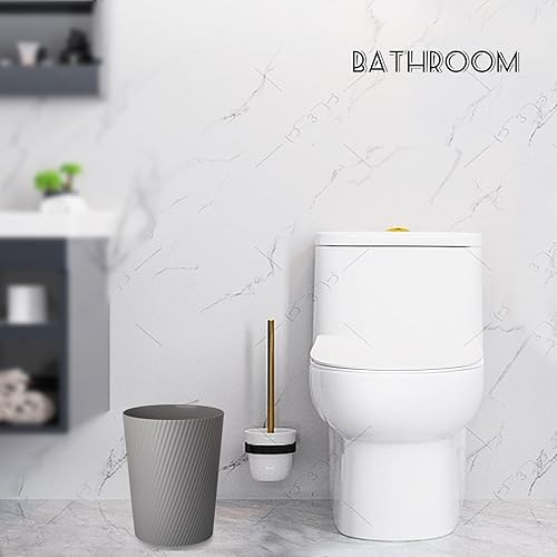 Miniatura 2 de UUJOLY Cubo de basura pequeño para basura, contenedores para baños, lavandería, cocinas, oficinas, habitaciones de niños, dormitorios, gris oscuro