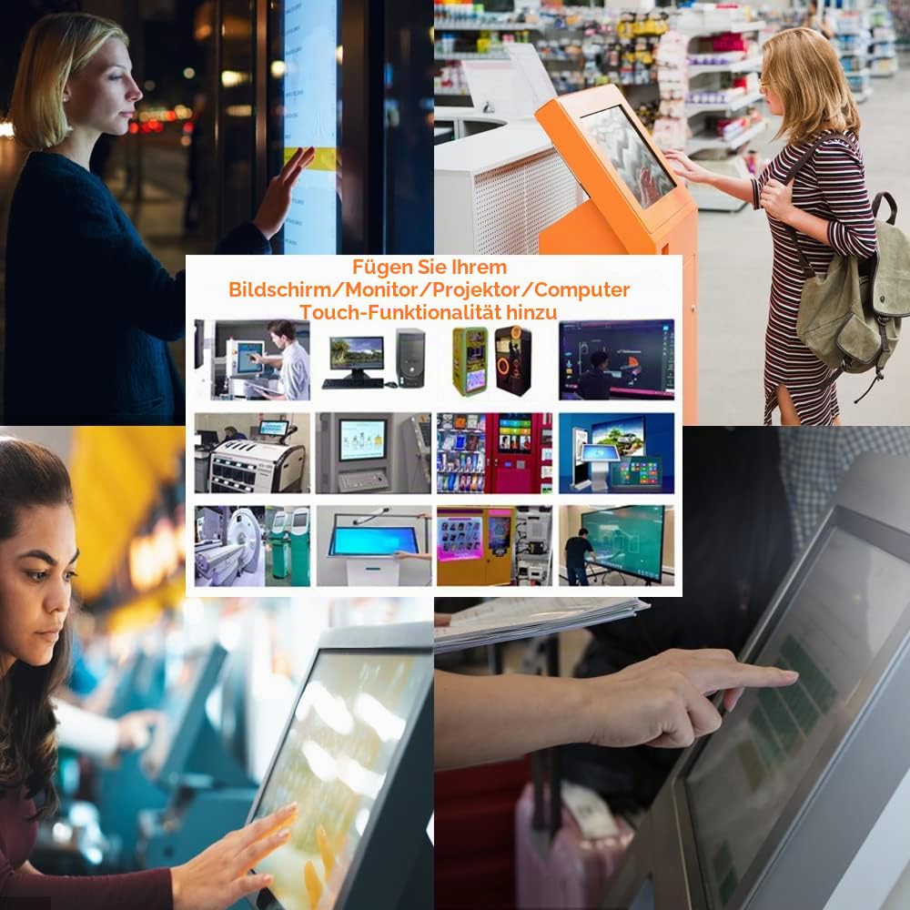 24 Zoll Infrarot Touch Frame, 10-Punkt-Multi-Touch und 16:9 Touch-Panel Overlay für interaktive Anwendungen