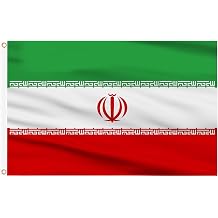 AhfuLife Iran Flag 5ft x 3ft for Party Decorations, 1 Pcs Large Iran Flags Polyester Double Side with Brass Eyelets for World Cup Football National Day Garden Street Indoor Outdoor Decorations