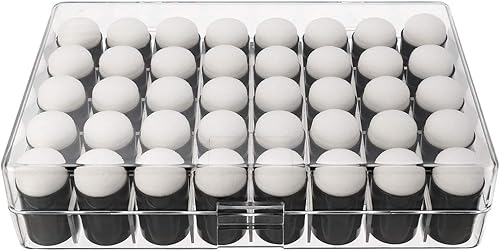 Miniatura 9 de 40 piezas de esponja para dedos con caja de almacenamiento para pintar tarjetas de tinta de tiza, dibujo