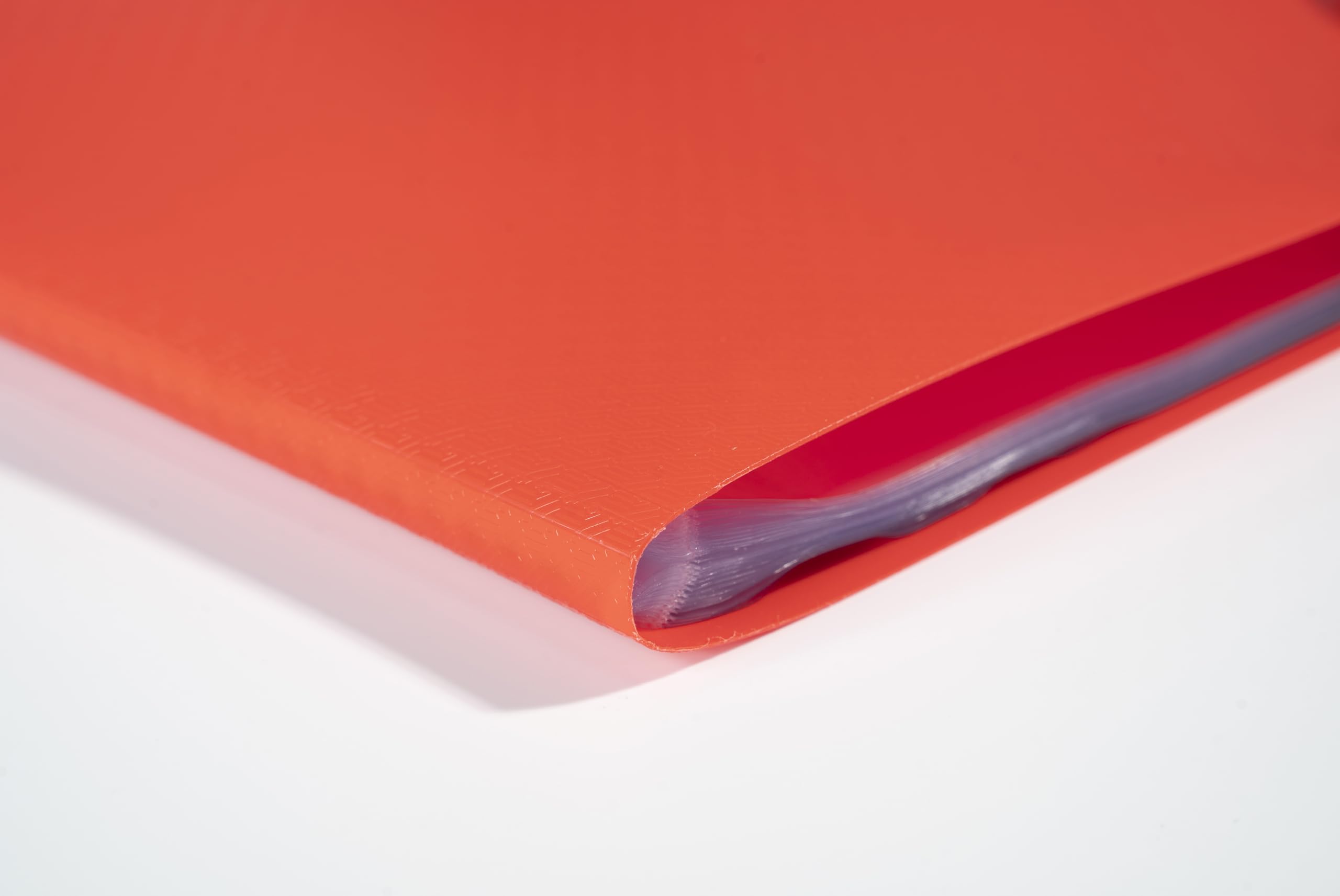 Exacompta Ref 8835E - Confezione da 12 cartelline Opak - 30 buste trasparenti lisce - 60 facciate - formato A4, dimensioni 24 x 32 cm, copertina semirigida in polipropilene, colore: rosso