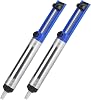 Jetstream Pack of 2 Desoldering Pump Antistatic Soldering Pump Desoldering Suction Pump Solder Suction Pump with Teflon Tip for Suction Liquid Solder for Use in Laboratories Schools Household Industry