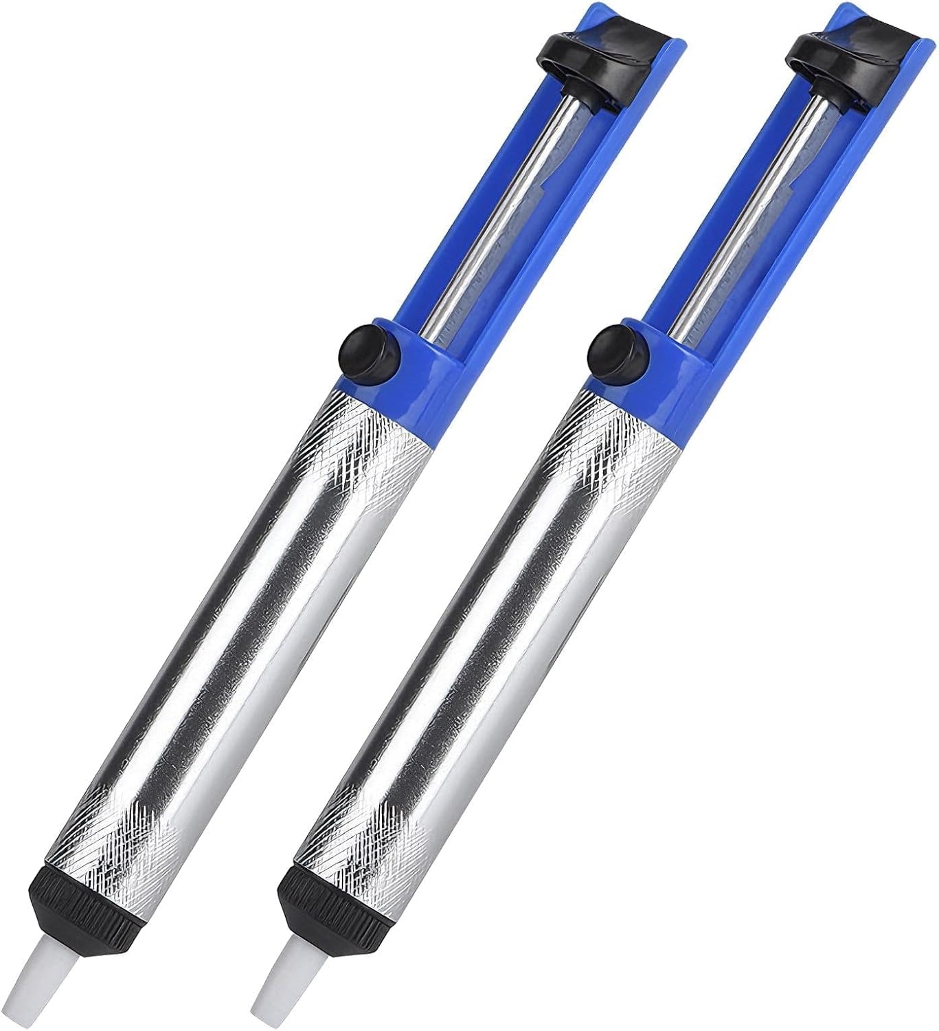 Jetstream Pack of 2 Desoldering Pump Antistatic Soldering Pump Desoldering Suction Pump Solder Suction Pump with Teflon Tip for Suction Liquid Solder for Use in Laboratories Schools Household Industry