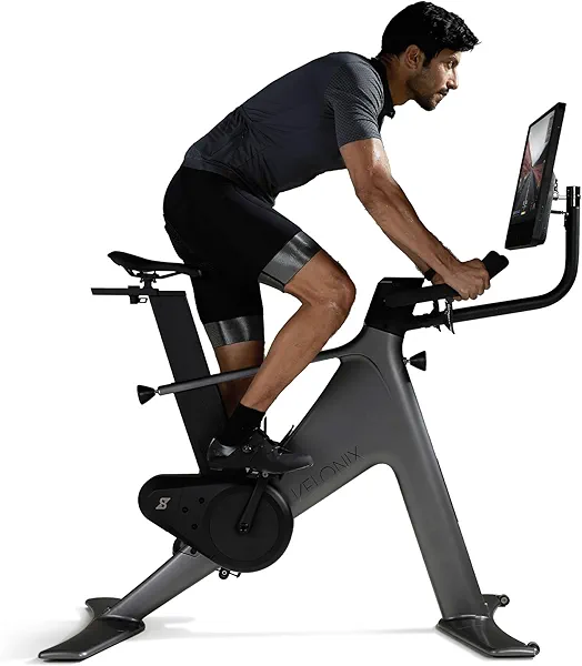 VeloNix Exercise Bike, Smart AI Fitness Bike with Personalized Fitness Courses & Online Cycling Coaching, 21.5" Screen, Solid Design, Low-Noise Cycling Bike, Stationary Bikes for Indoor Gym
