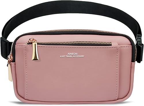 Riñonera para mujer, riñonera de cuero a la moda para hombres y niñas, talla grande, con correa ajustable, impermeable, lindas bolsas de cadera para